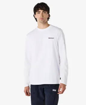 LEAD LONG SLEEVE T-SHIRT, White Breathable Microfiber VentedBack