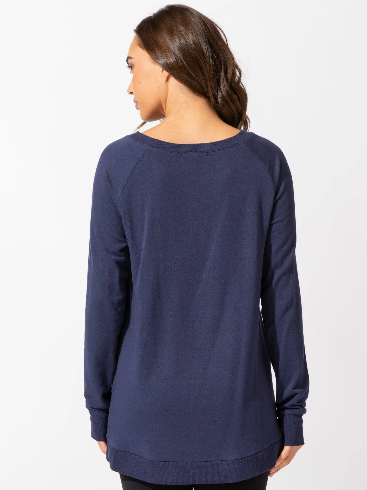 Leanna Feather Fleece Tunic ripstop fabric Wrinkle Free Material