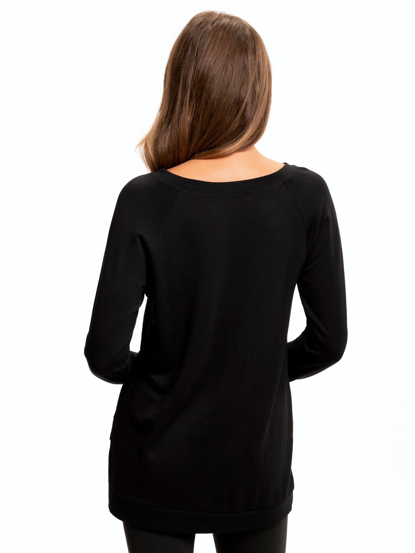 MoistureWickingInterior Seamless Design Leanna Feather Fleece Tunic