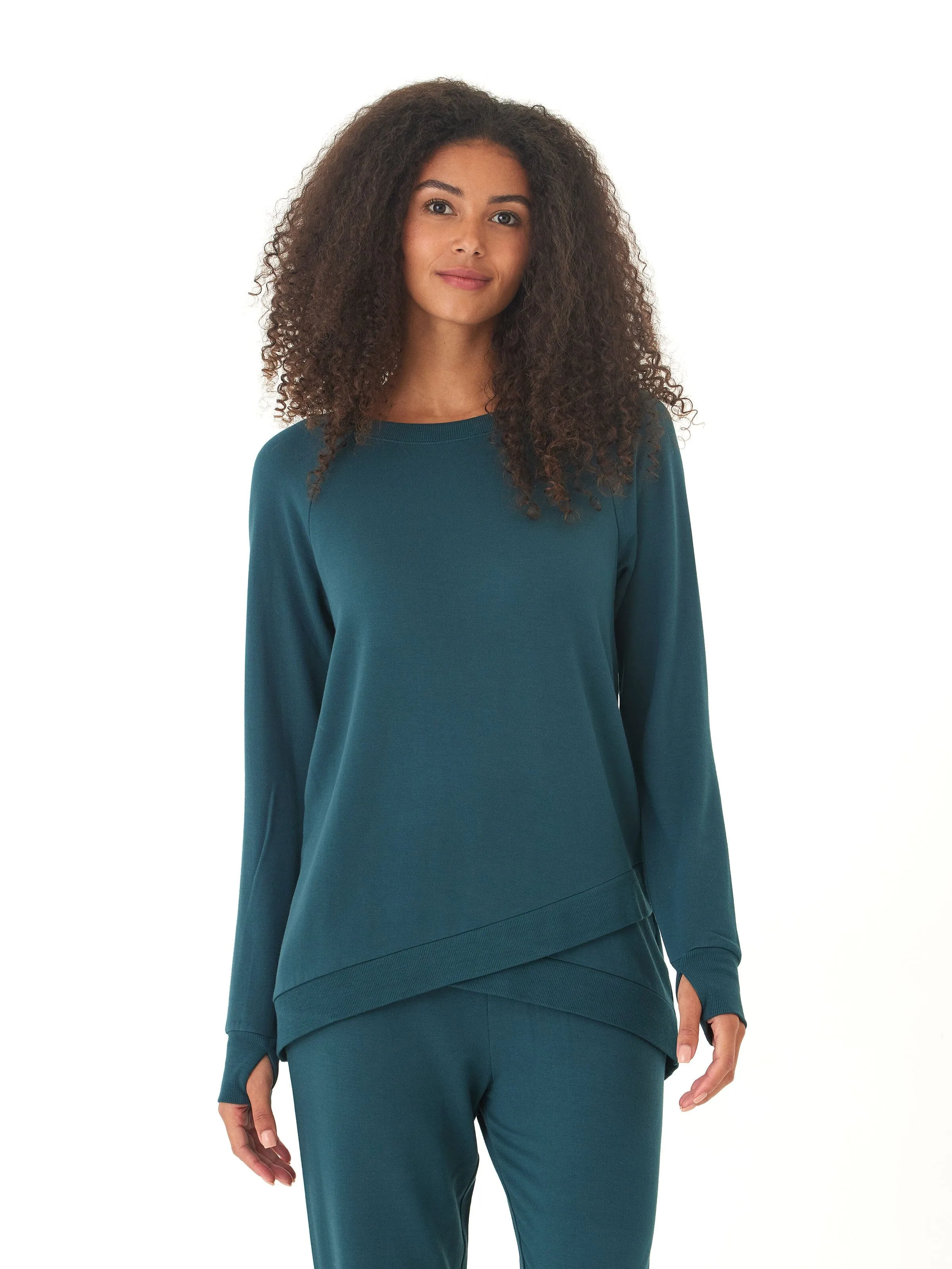 Leanna Feather Fleece Tunic Day To Day Weather Adaptive Ventilation