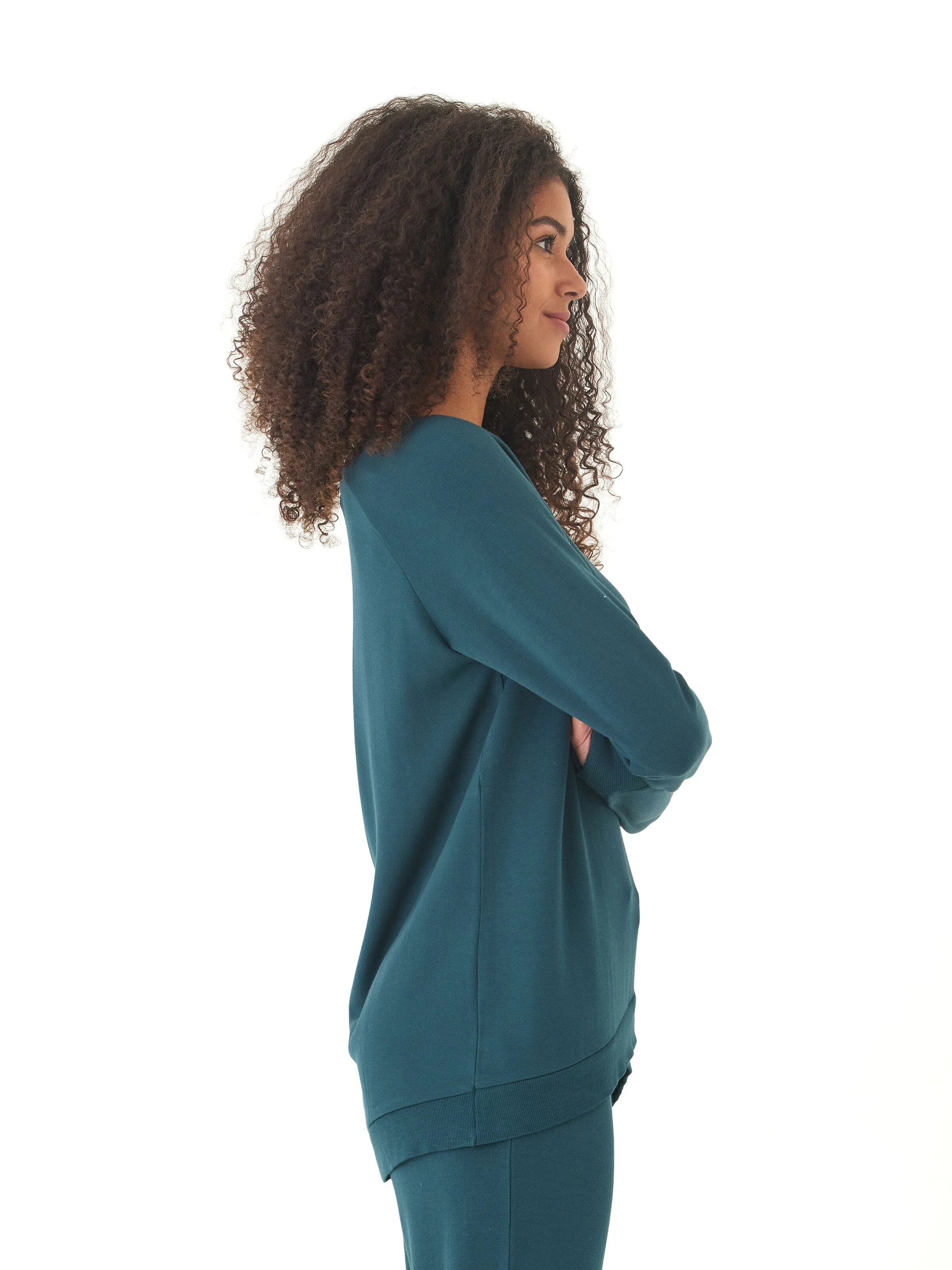 Leanna Feather Fleece Tunic All Occasion