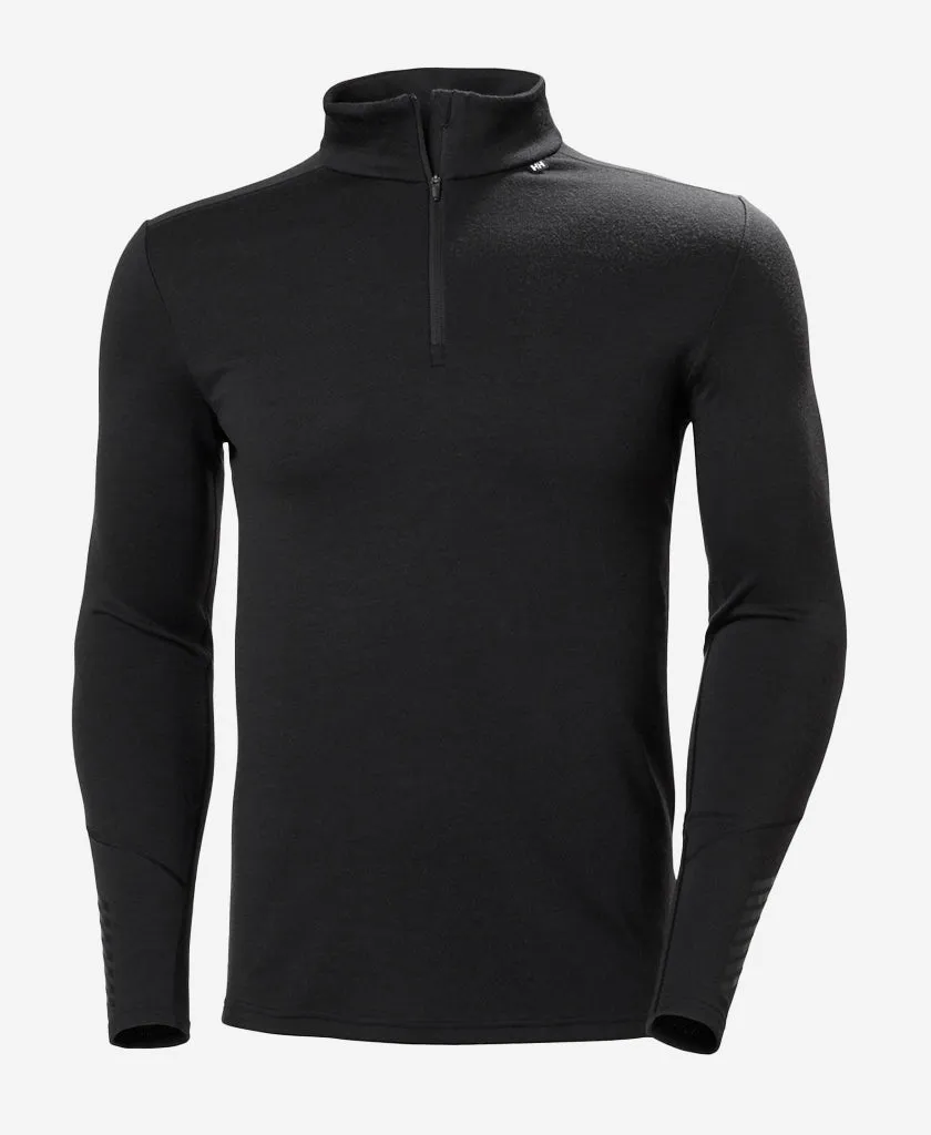 WrinkleFree Finish LIFA MERINO MIDWEIGHT 1/2 ZIP, Black
