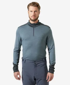 LIFA MERINO MIDWEIGHT 1/2 ZIP, Washed Navy Office Wear