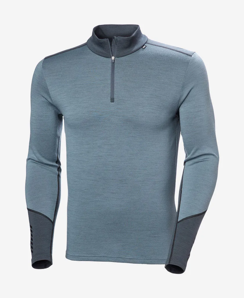 LIFA MERINO MIDWEIGHT 1/2 ZIP, Washed Navy Stretch Fit Engineering