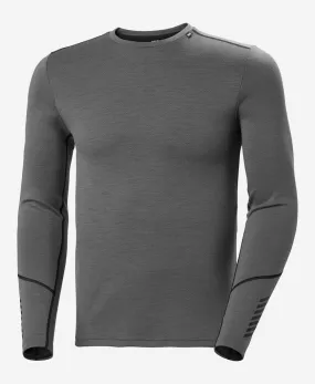 LIFA MERINO MIDWEIGHT CREW, Concrete Ergonomic Shoulder Cut Printed Hoodie