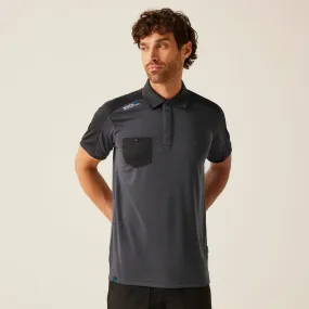 Regatta Professional Mens Offensive Wicking Short Sleeve Polo Shirt Durable Ribbed Cuffs refined design