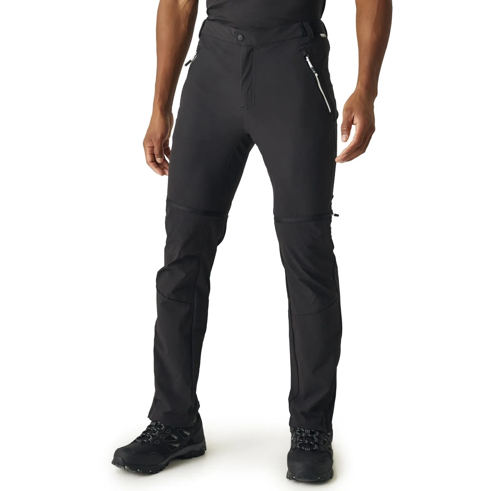 Flexible Gusset Design Regatta Mens Mountain Zip Off Walking Trousers