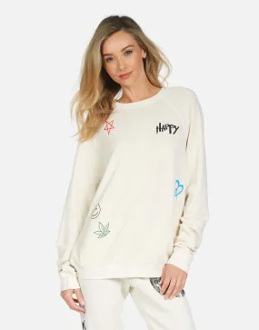 Ultra Soft Collar Lining Anela Peace Hippie