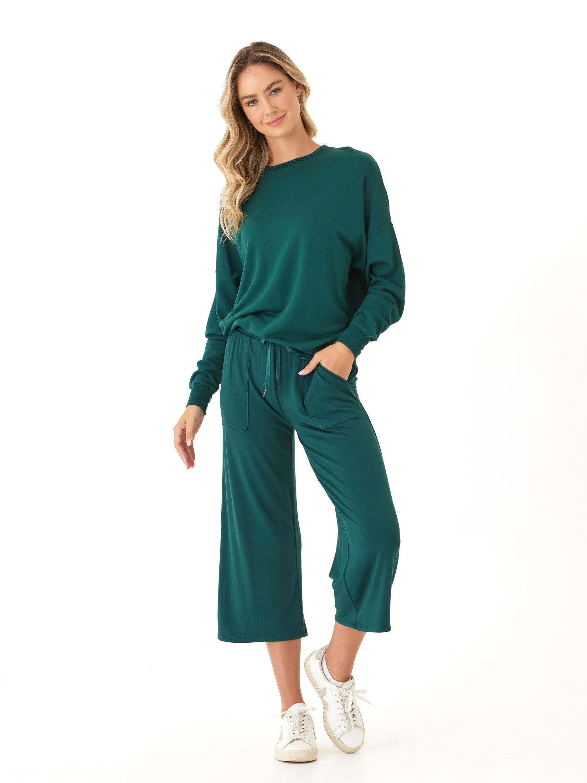 Cathy Boyfriend Feather Fleece Pullover Easy Clean Material