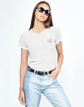 Printed Logo Limp Love Heart