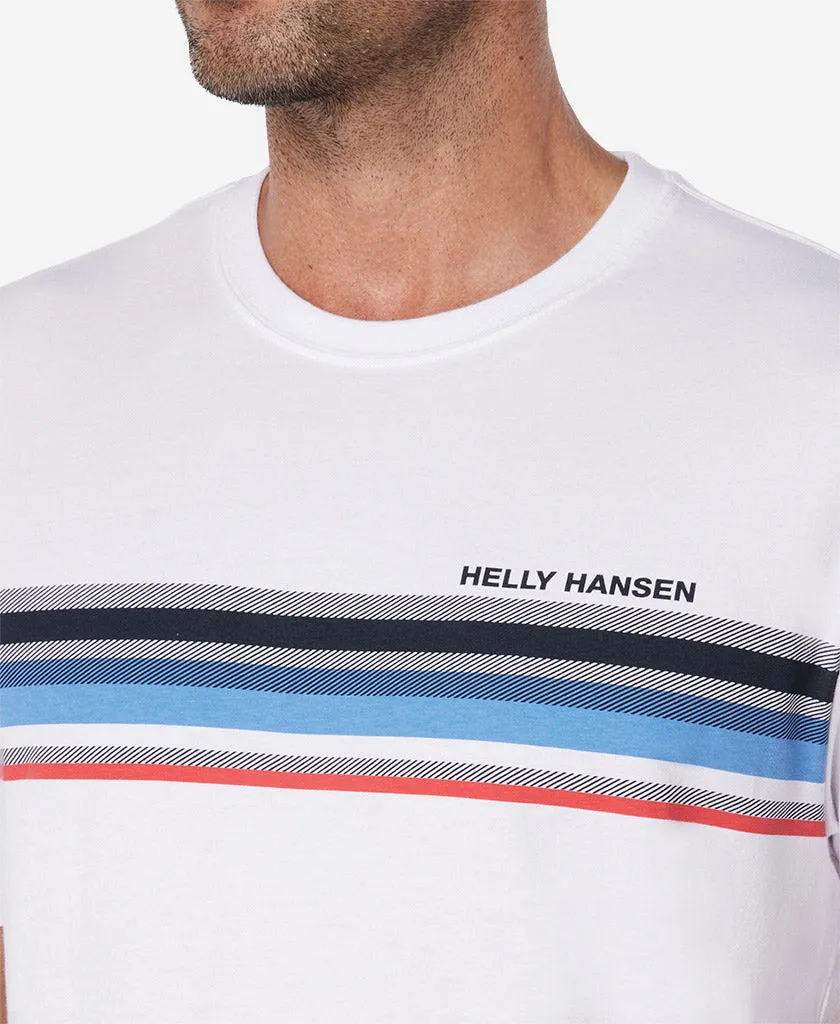 Seamless construction LINE UP T-SHIRT, White
