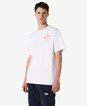 LOFTEN T-SHIRT, White Wide Shoulder Cut SweatGuard Lining