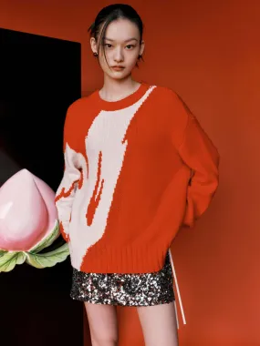 Snuggle Fit Loose Round Neck Sweater