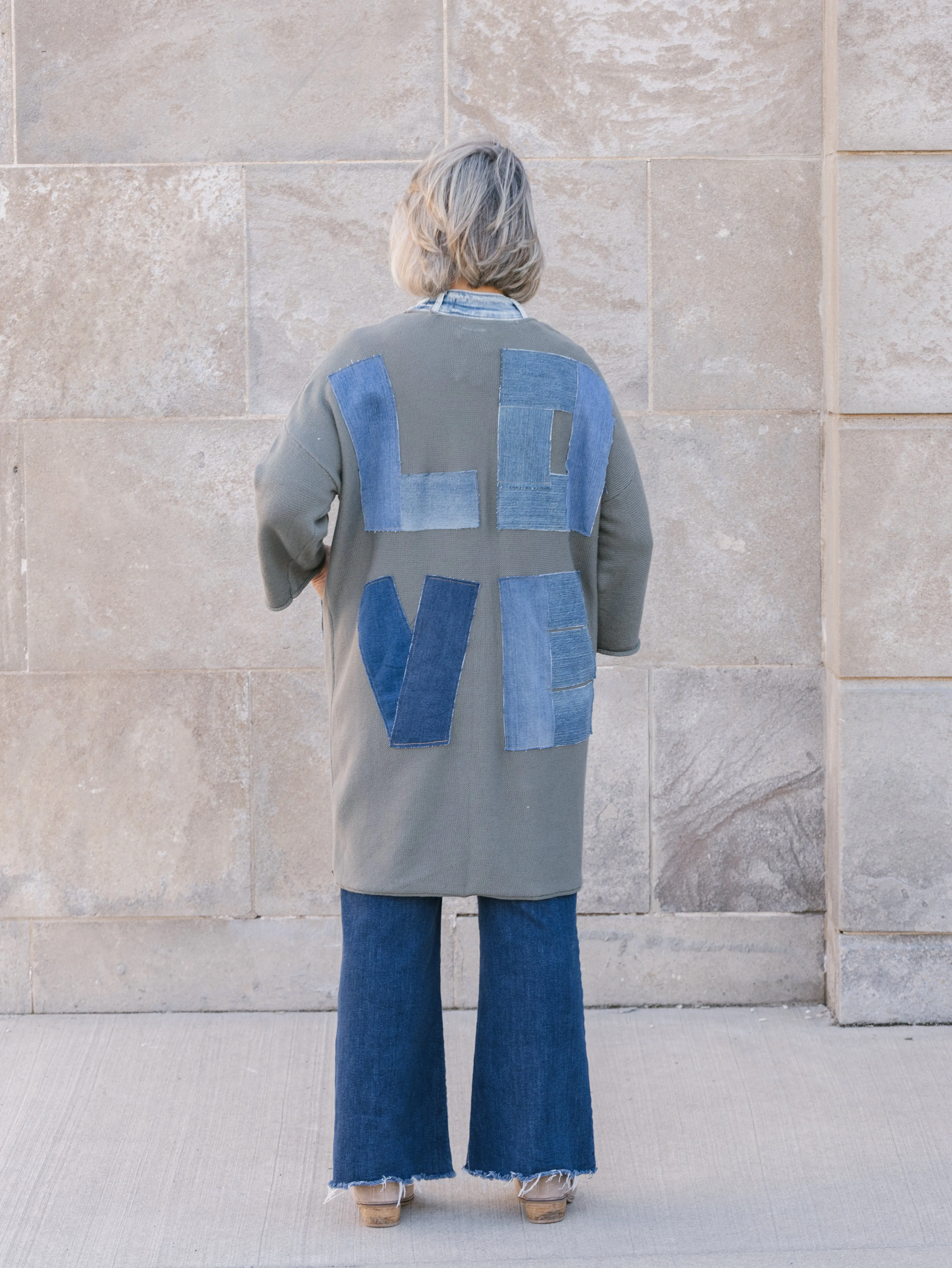 Love Cardigan Winter Ready Wear Eco Friendly Yarn Blend