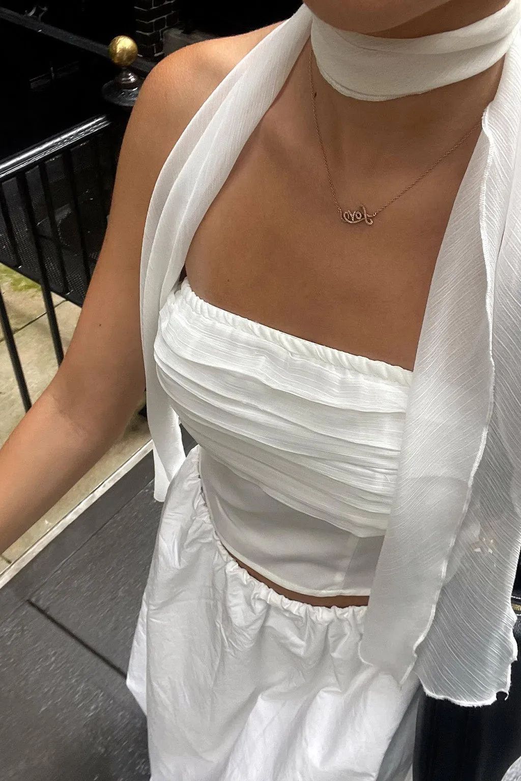 Tunic top QuickRelease Mallorca White Strapless Top
