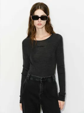 Fashion Knit Sporty Fit Fitted Merino Wool Sweater