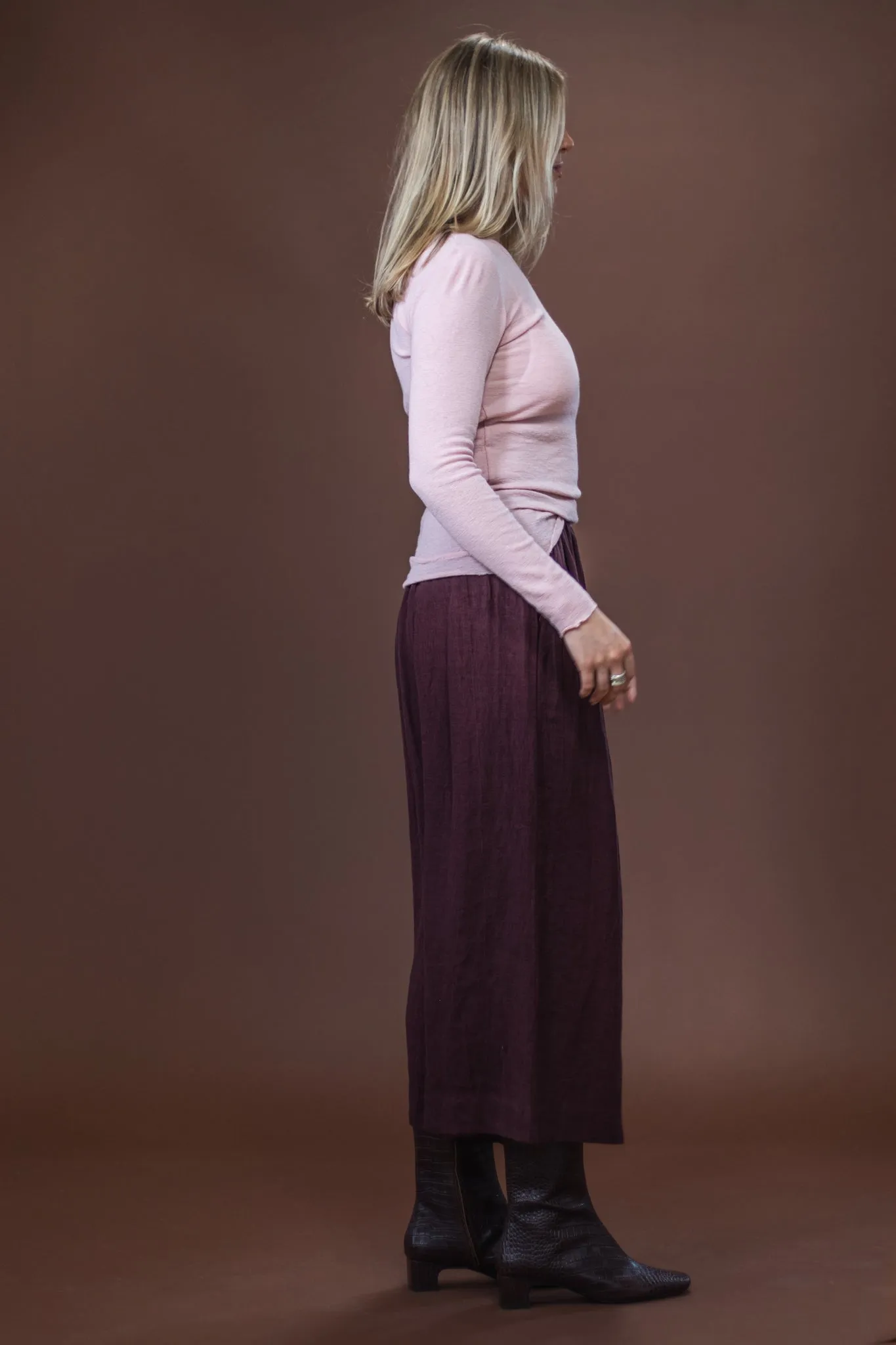 Merino Crew Neck | Rose Cozy pieces
