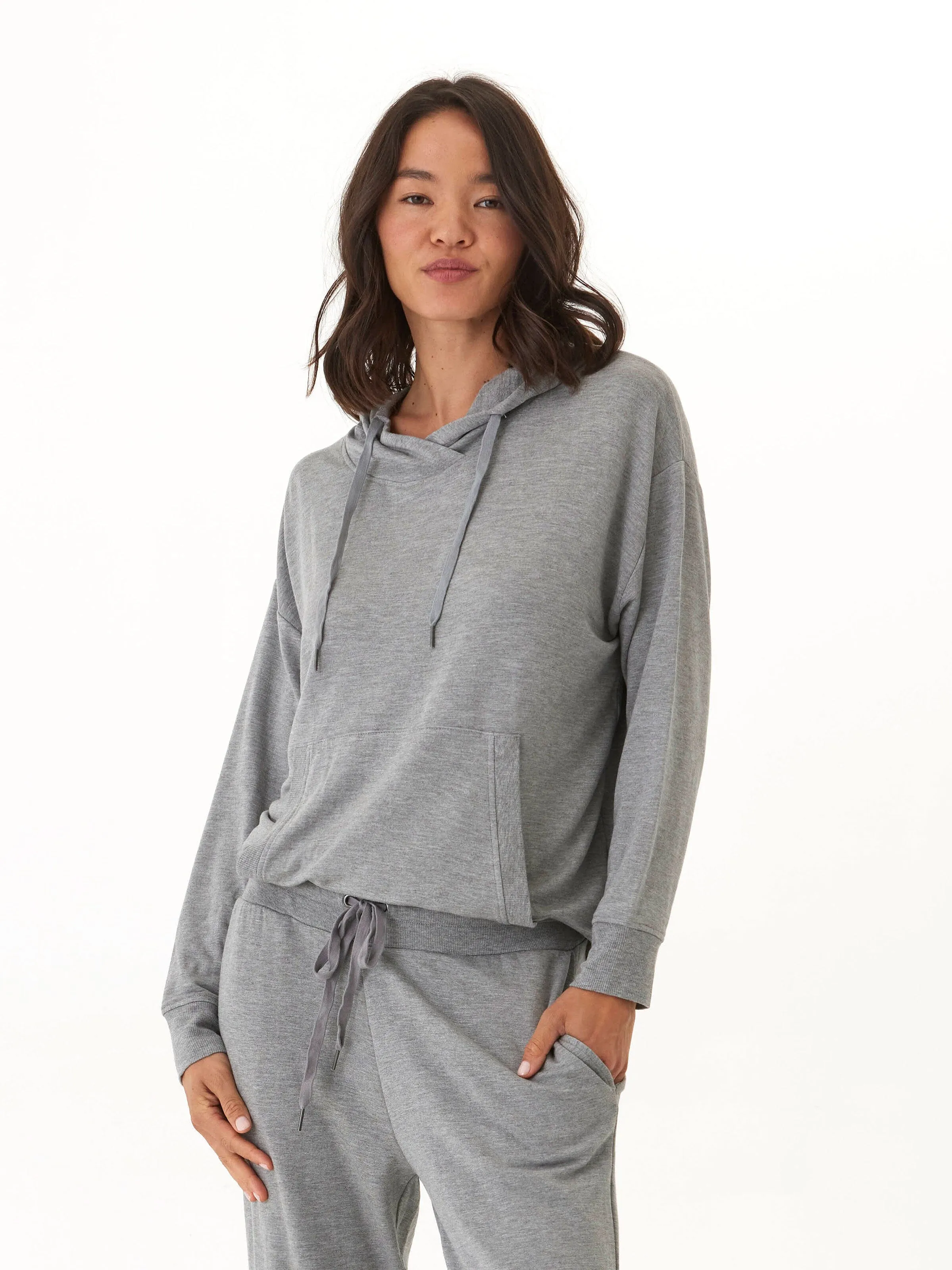 Madge Feather Fleece Pullover Hoodie Smart Weather Style Odor Resistant