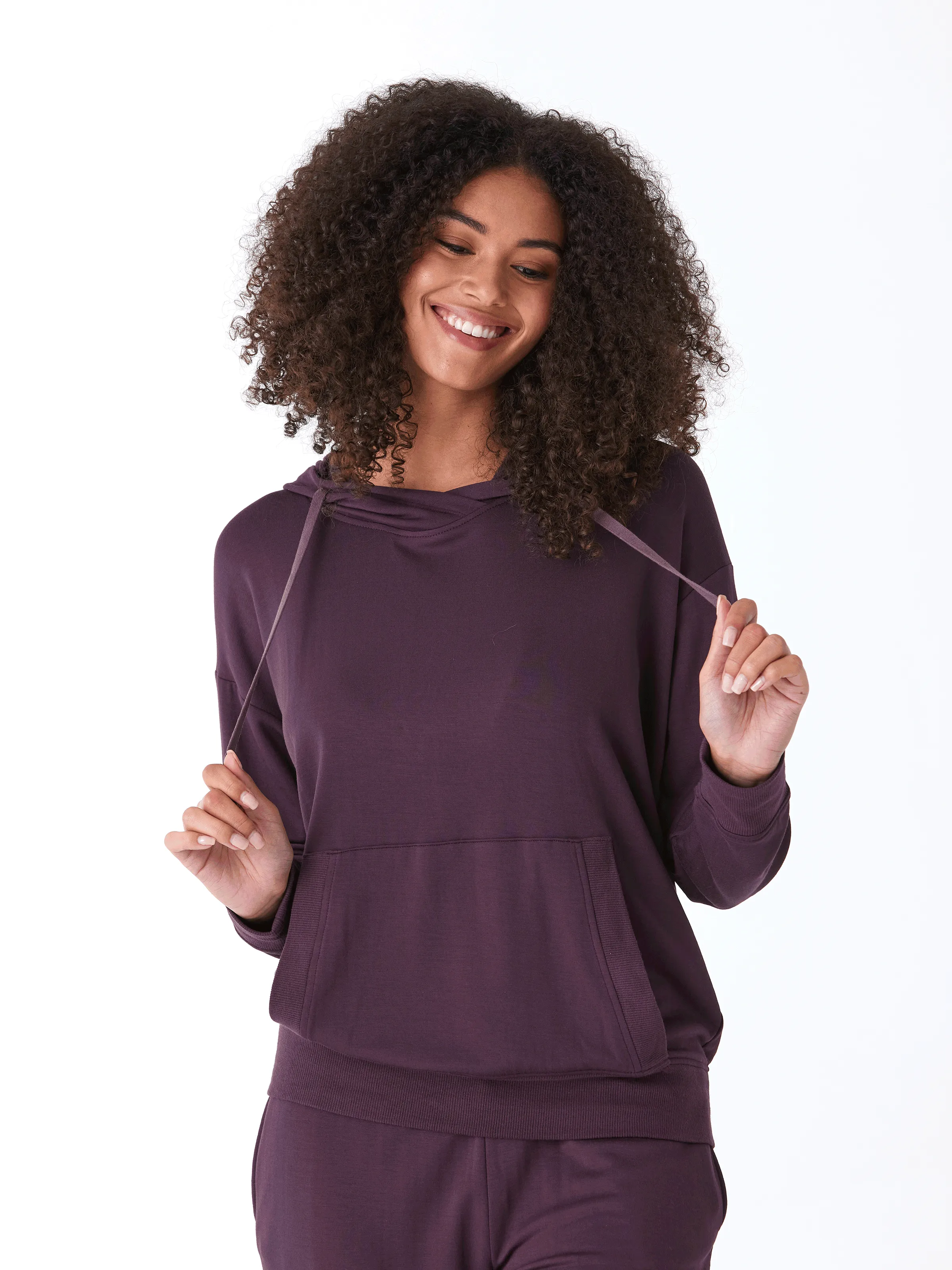 Madge Feather Fleece Pullover Hoodie Functional Fit