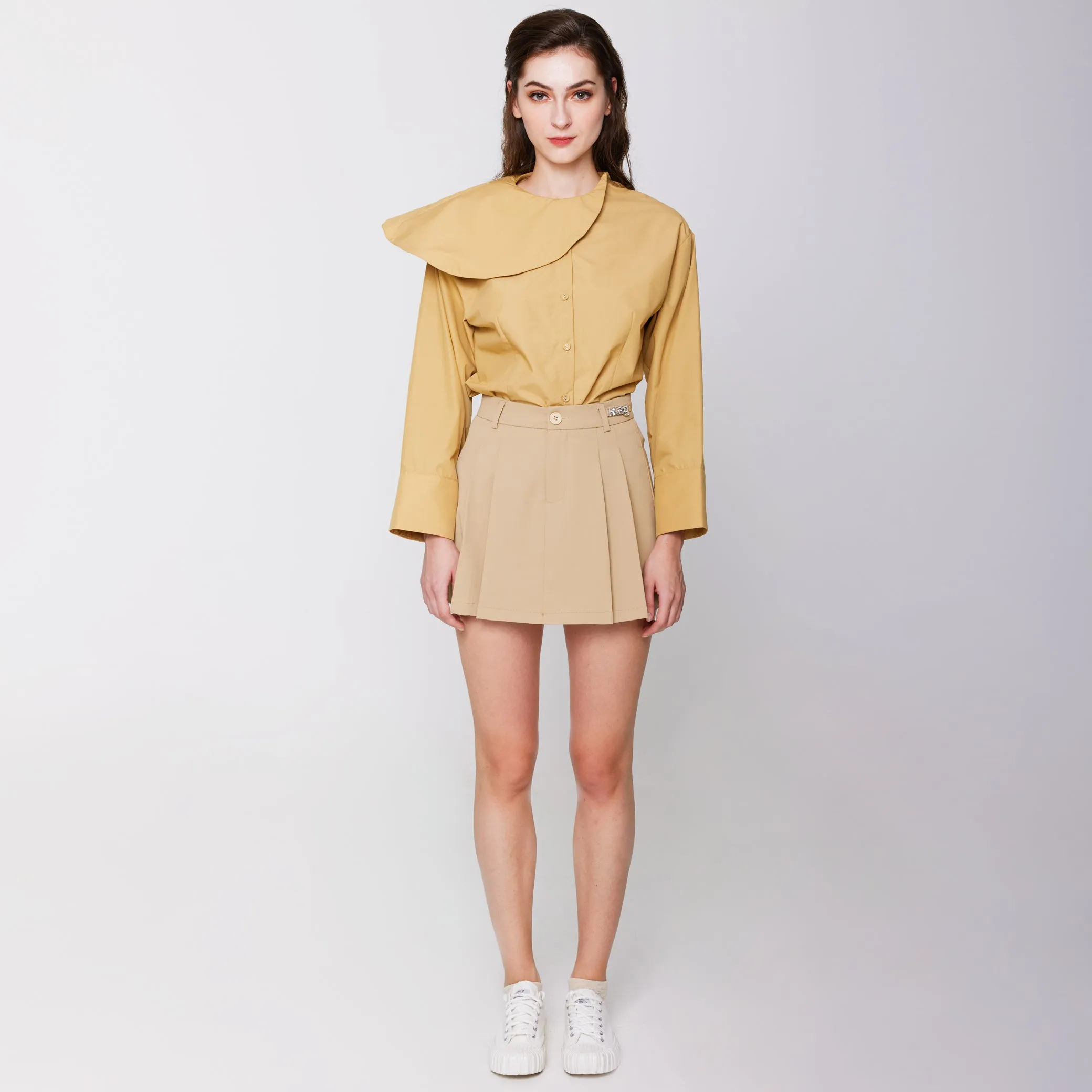 MAG Pleated Skort Delicate Texture Comfort Mood