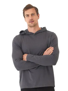 Malone Luxe Jersey Pullover T-Shirt Hoodie Magnetic Fasteners Windproof Inner Layer