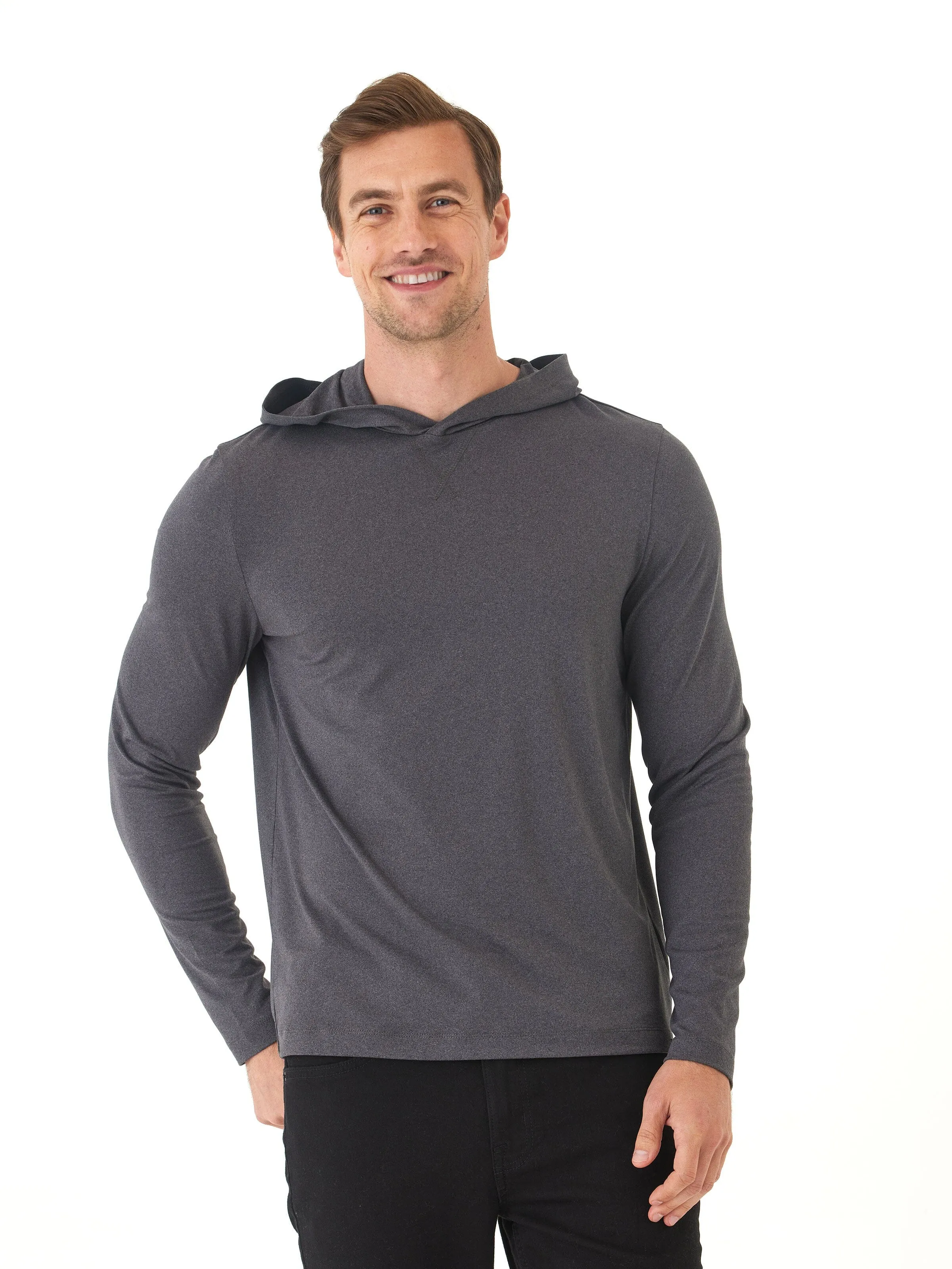 RecycledPolyester Malone Luxe Jersey Pullover T-Shirt Hoodie