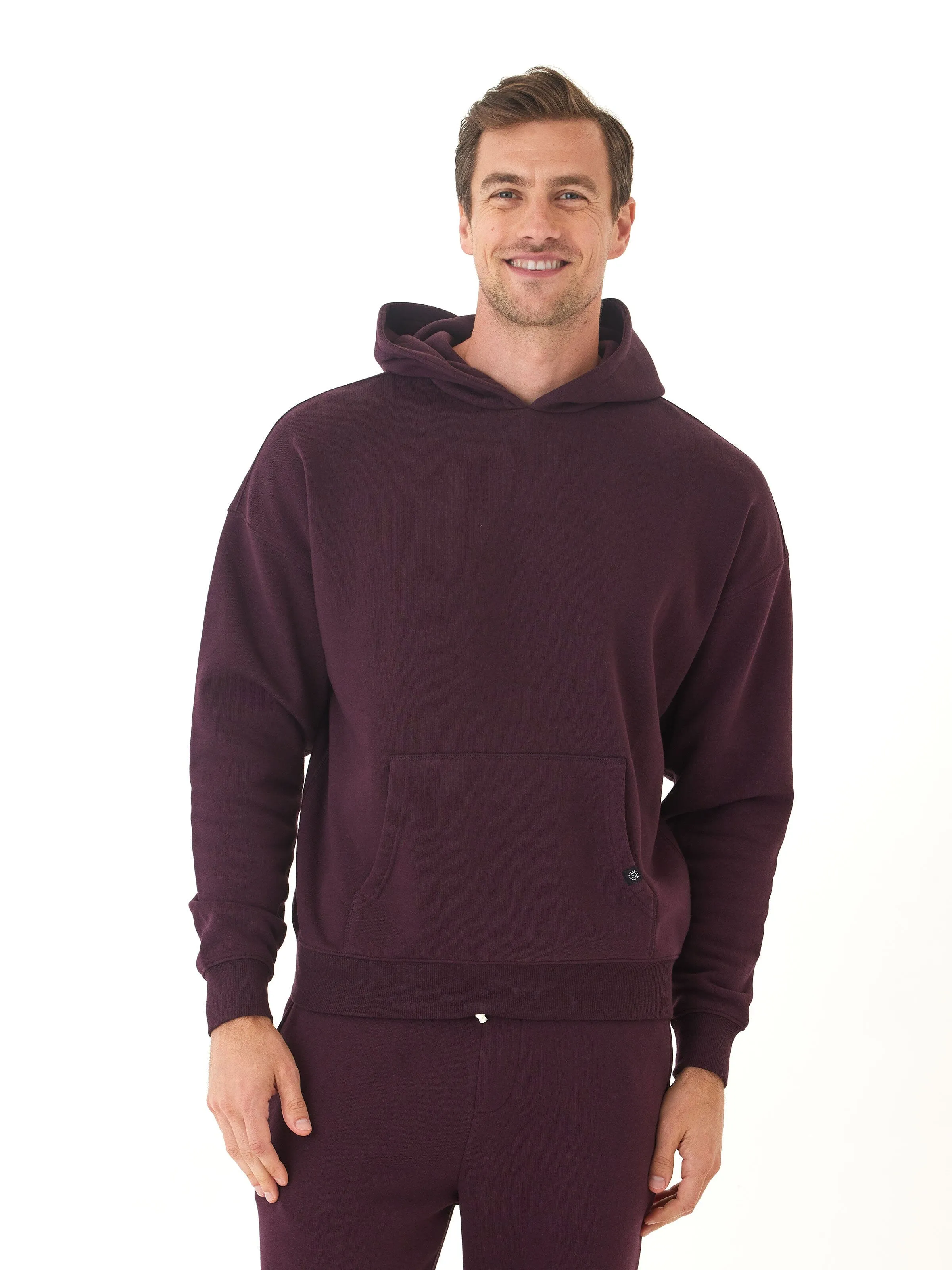 Fleece Lined Ergonomic Armhole Cut Marcel Triblend Fleece Oversized Hoodie