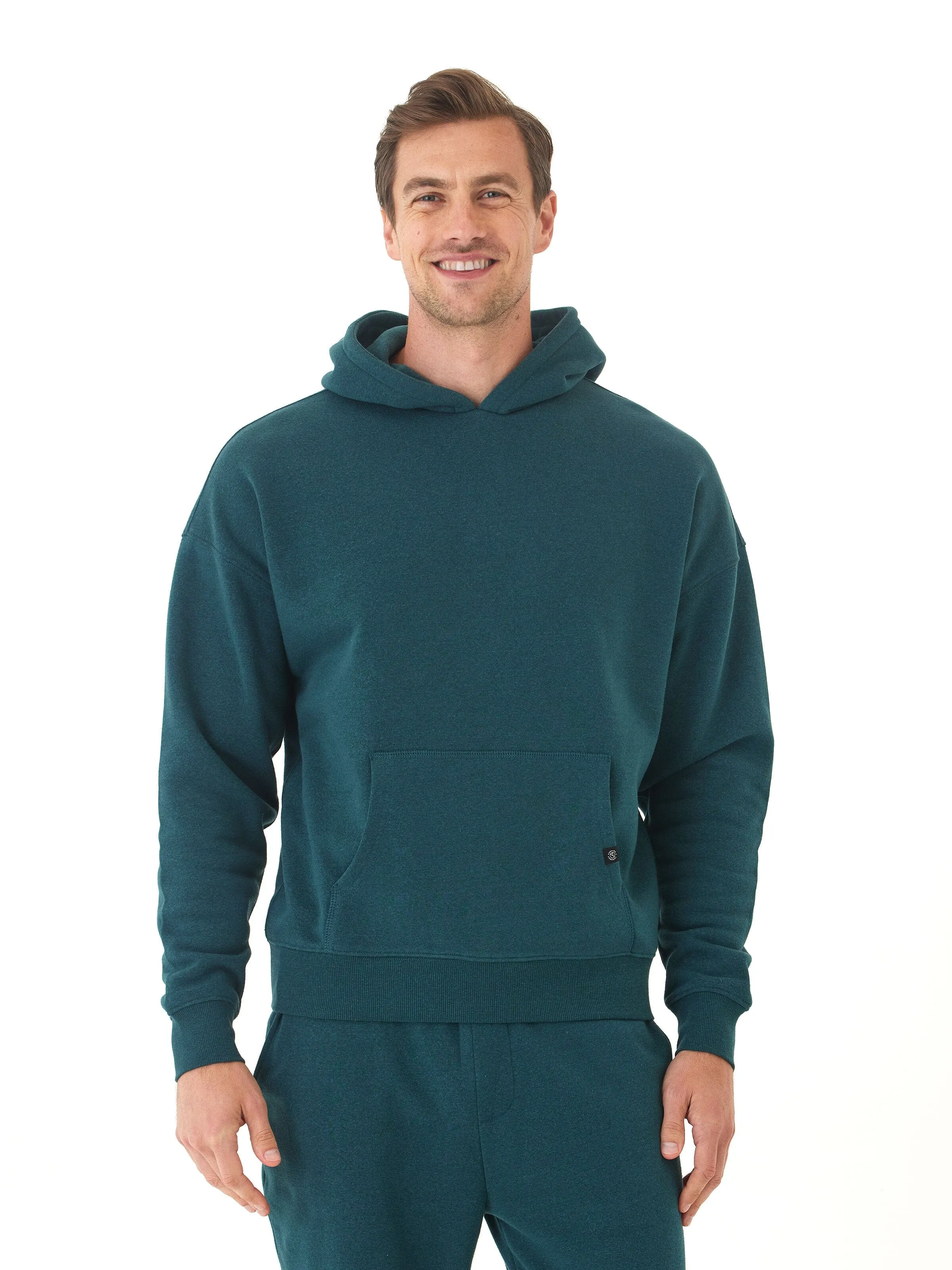 Marcel Triblend Fleece Oversized Hoodie snap closure Heat Reflective Tech