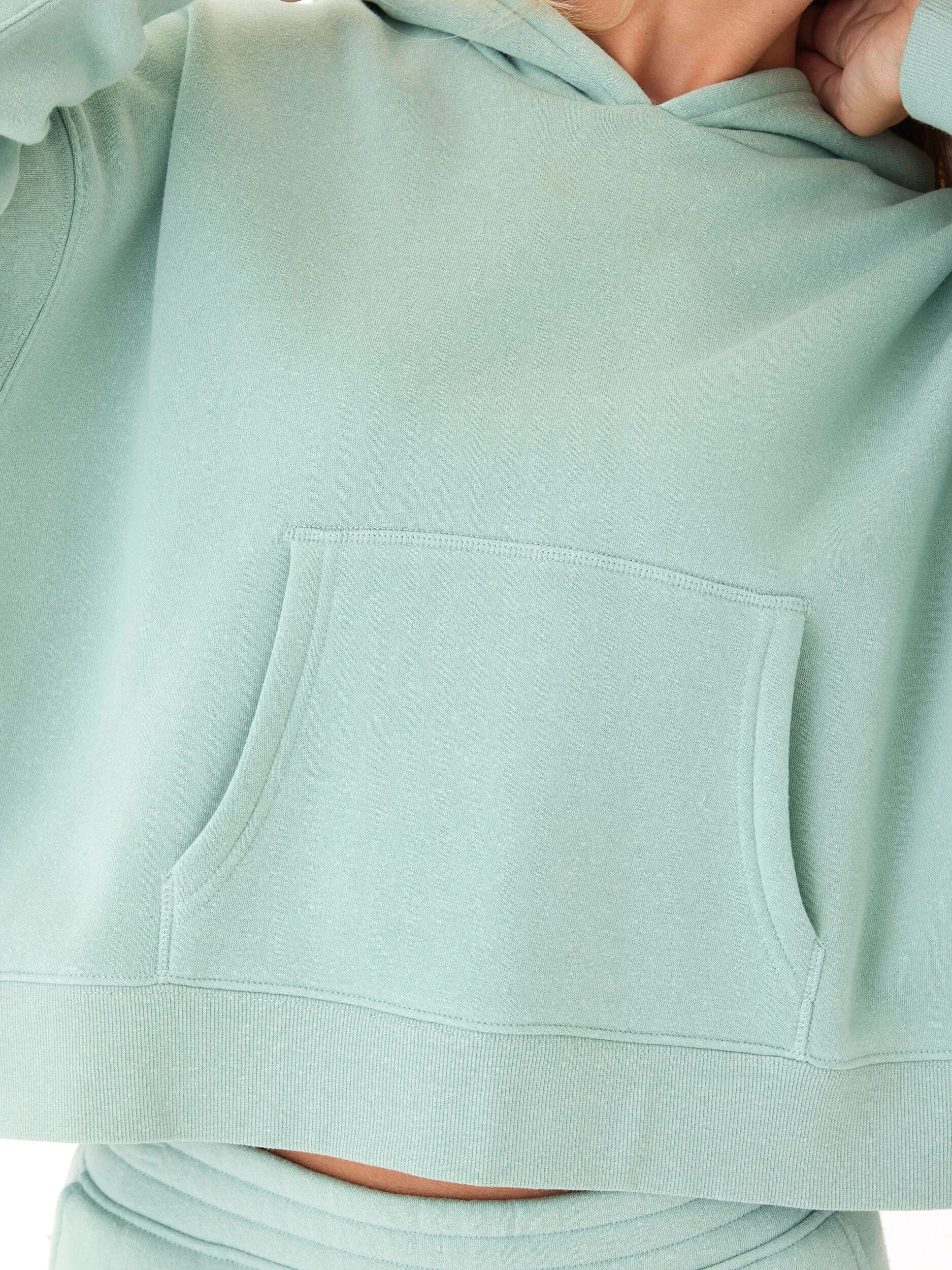 Marcellina Triblend Fleece Pullover Hoodie Soft Layers Double Layered Collar