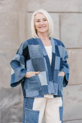 Chill Comfort Fit Mason Cardigan Patchwork O/S
