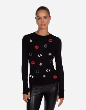 McKinley Emoji Love studded