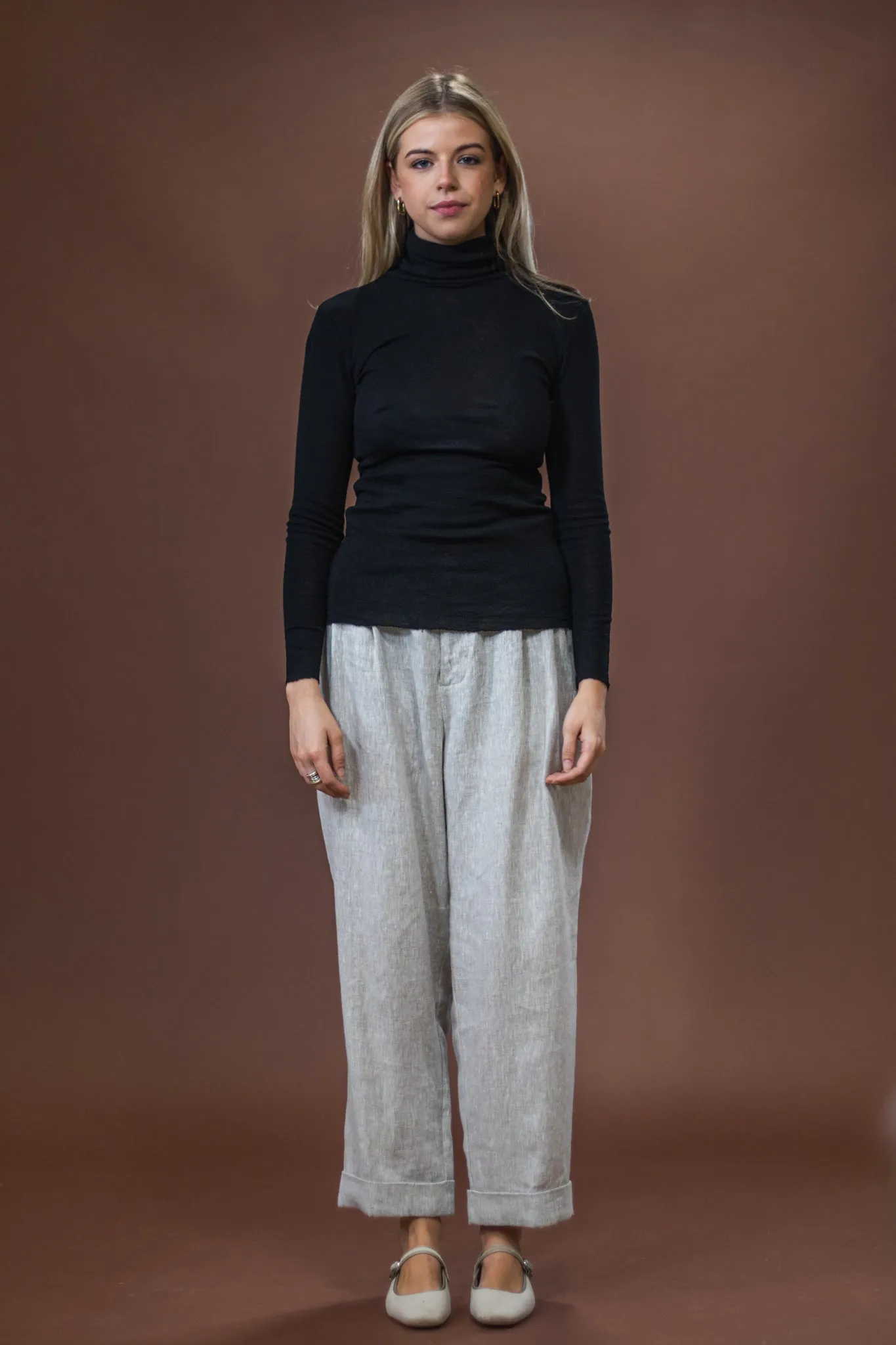 Luxury Comfort Merino Roll Neck | Black