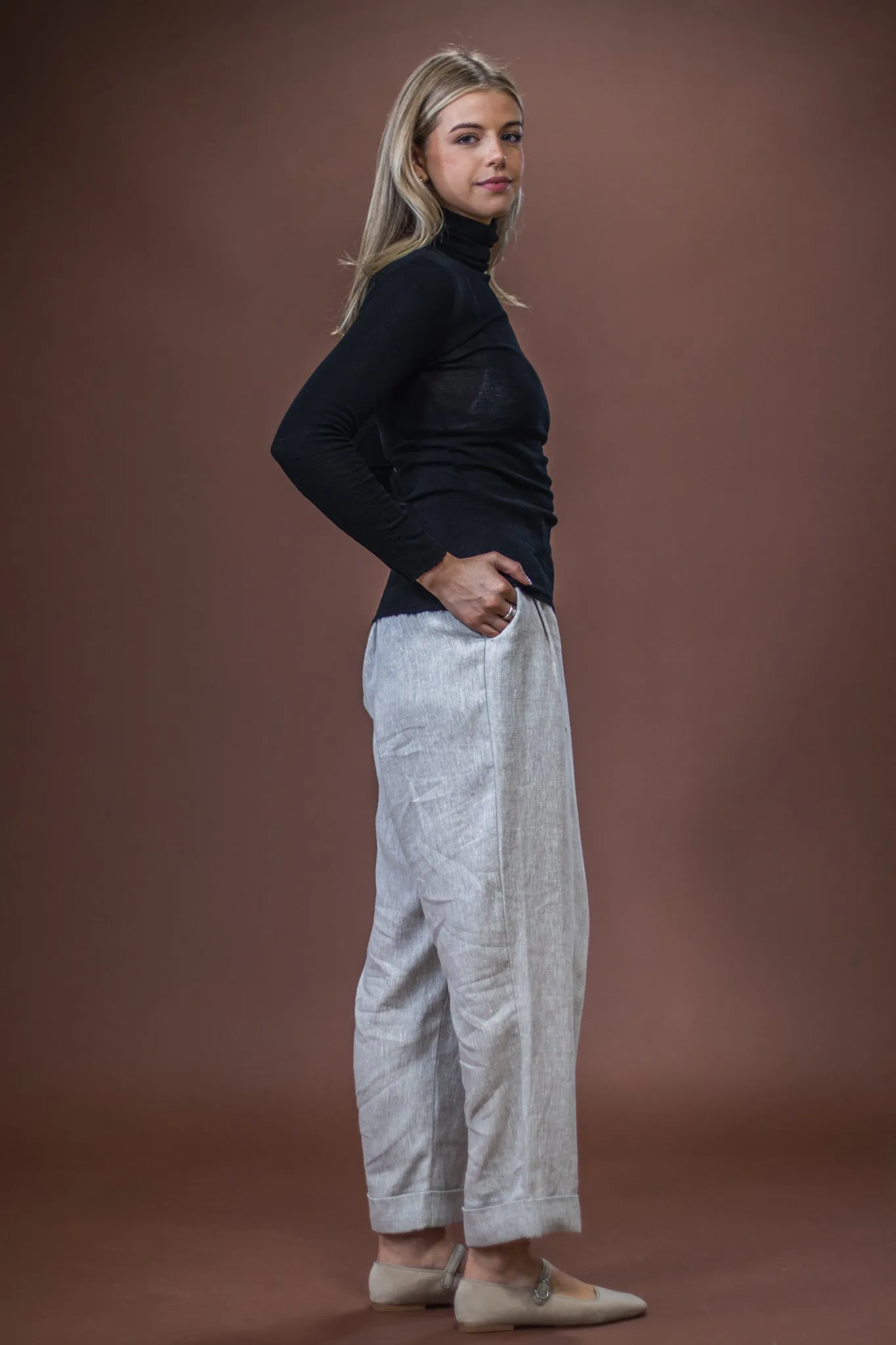 Winter Day Comfort Soft Layering Merino Roll Neck | Black
