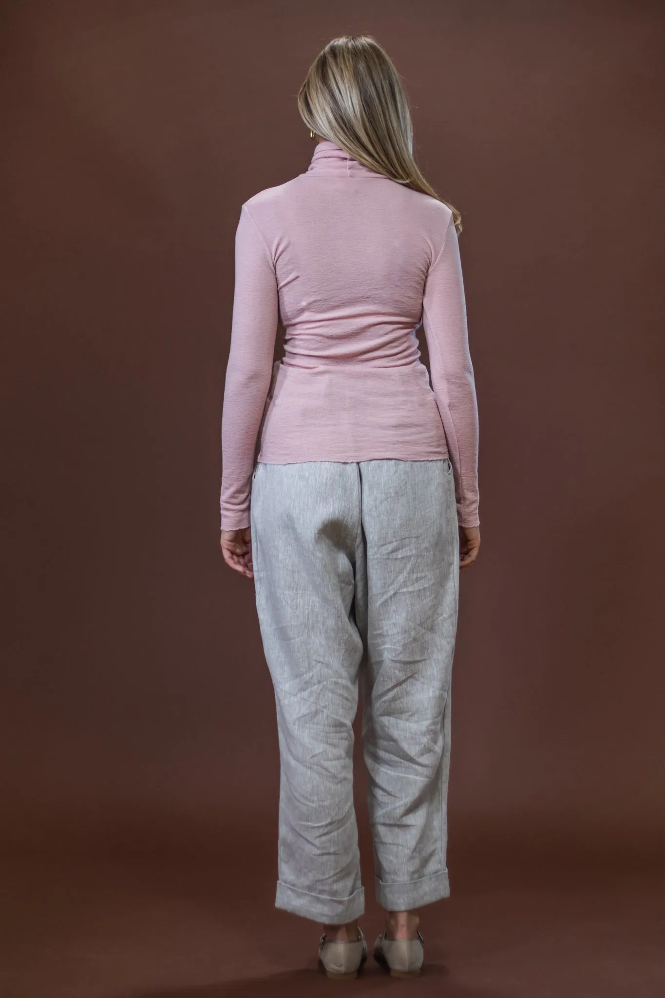 Merino Roll Neck | Rose Sport Style Classic Knitwear