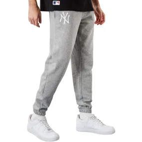 New Era Mens New York Yankees MLB Team Logo Joggers - Grey Wrinkle-Resistant Lightweight Flex