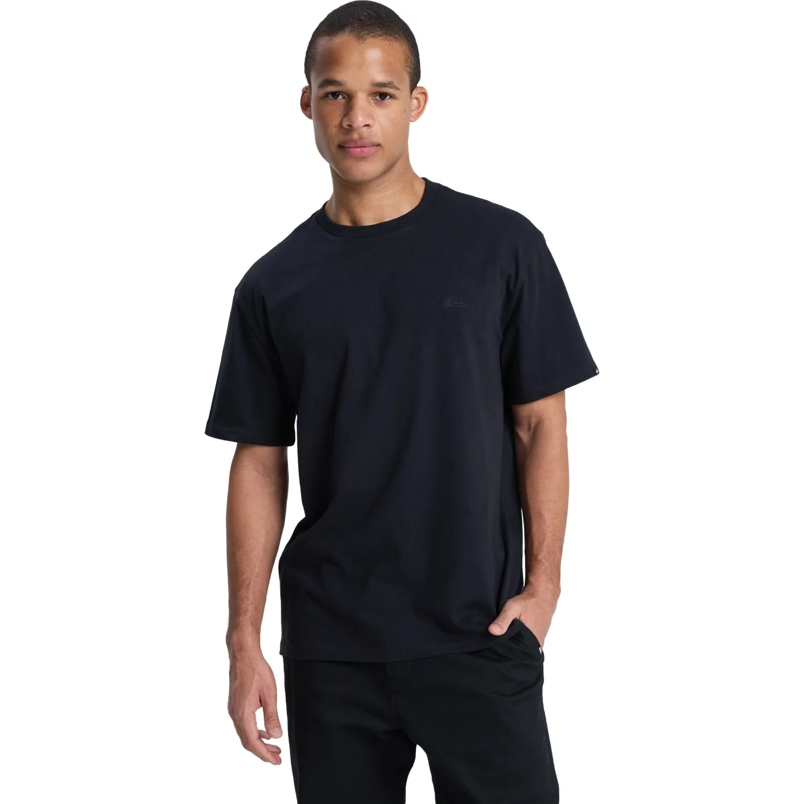 Quiksilver Mens Salt Water Short Sleeve T-Shirt - China Blue CrewNeck