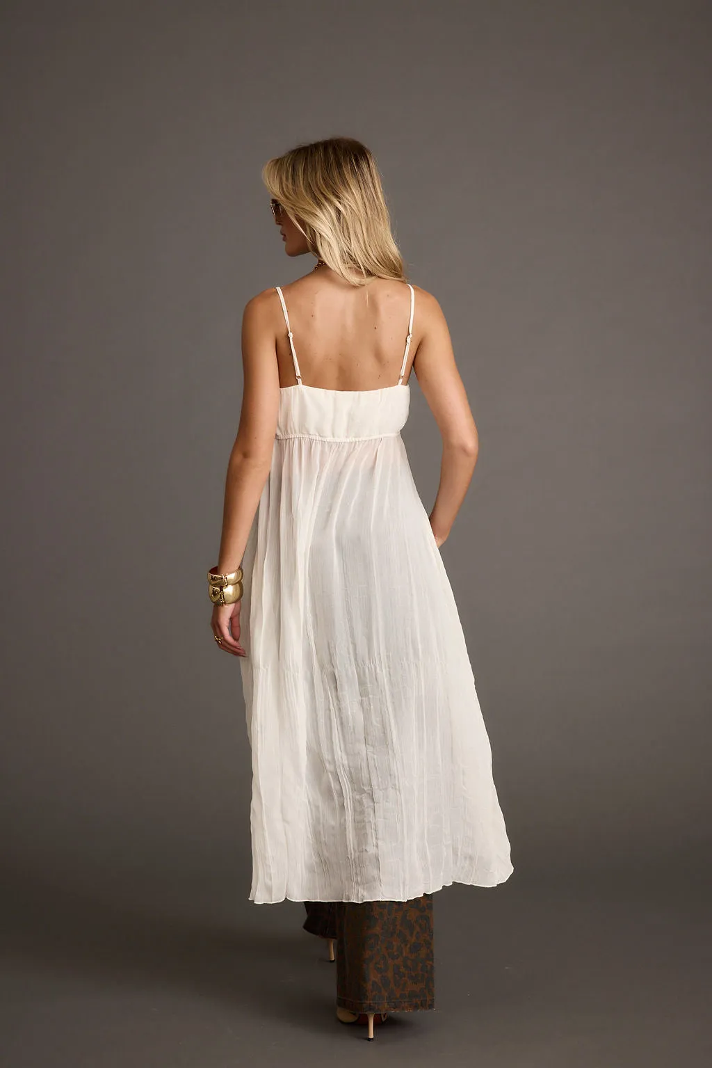 Mischa Ivory Longline Cami Top UltraSoft Lining