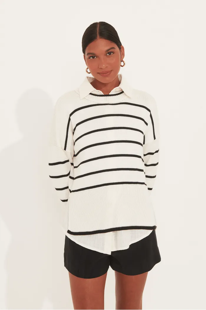 ELZA BLOUSE Subtle Color Tone ElasticCuffs