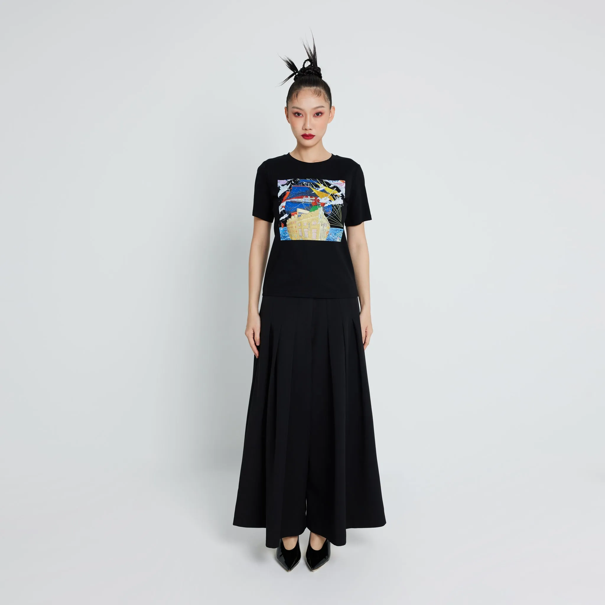 Flex Look Hedi Pleated Trousers
