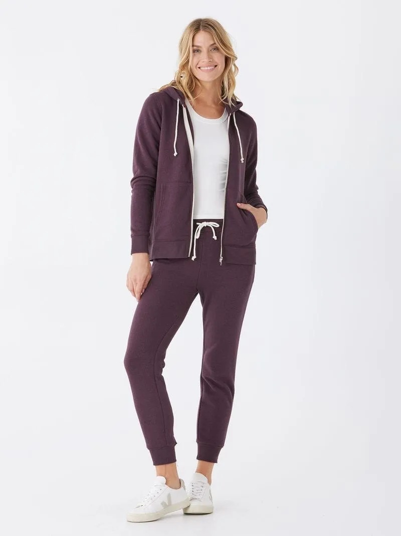 Wrinkle Free Exterior Triblend Zip Hoodie