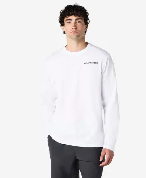 Drop Shoulder Sporty Hoodie SCENIC L/S T-SHIRT, White