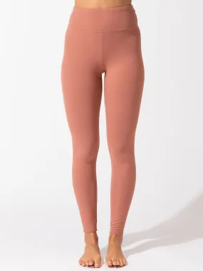 Monica High Rise Full Length Legging 26" Breathable Fit Design Neutral Color