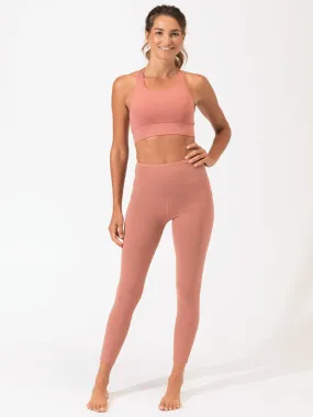 Monica Pocket High Rise 7/8 Legging 24" Sleek Design Outdoor Lover Mesh Panel