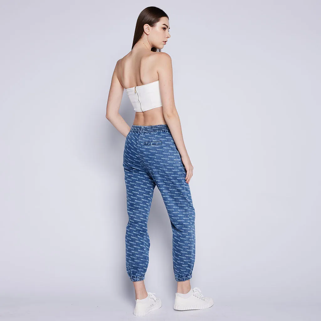 Everyday Confidence Monogram Denim Pant