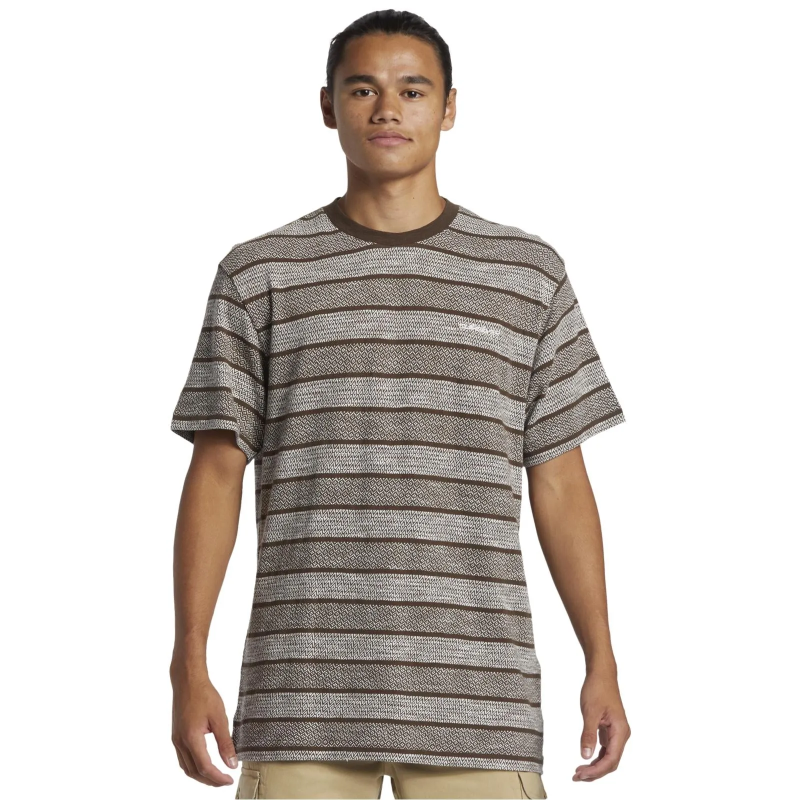 Hidden Ventilation Zones NonIrritating Stitching Quiksilver Mens Grange Stripe T-Shirt