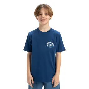 Button Down Collar Quiksilver Kids Ev Summer Road Short Sleeve T-Shirt