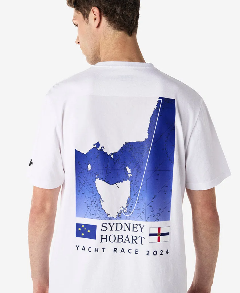 Hybrid Fabric Blend RACELINE T-SHIRT, White