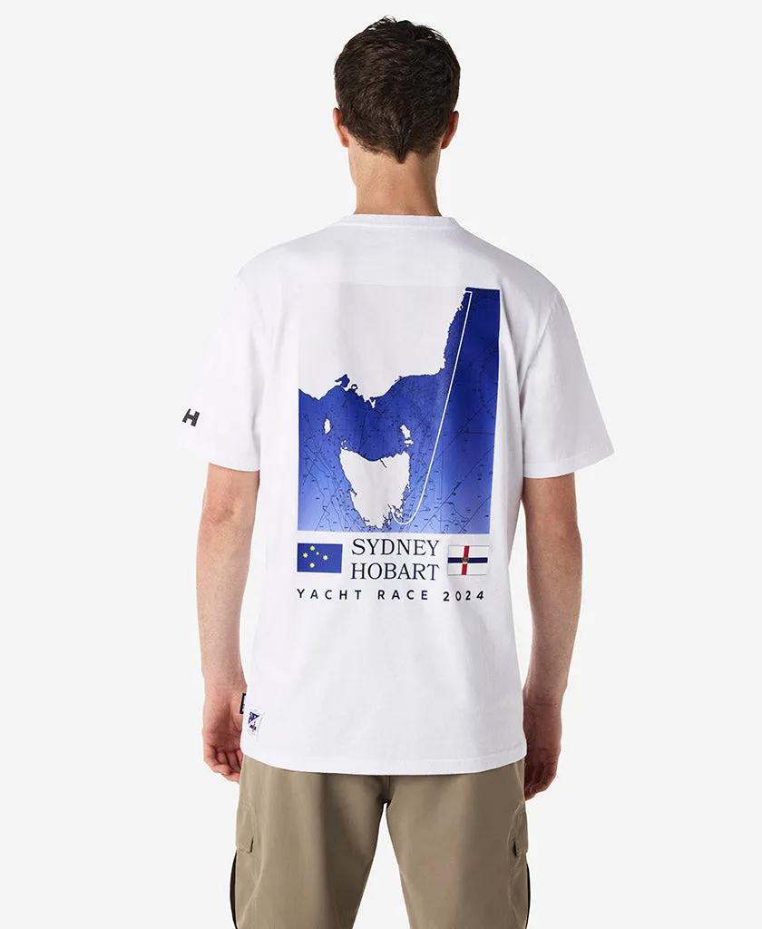 ConvertibleStyle Simple Shirt RACELINE T-SHIRT, White