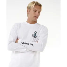 NonIrritating Stitching ZeroWastePattern Rip Curl Mens Vaporcool Search Stack Long Sleeve T-Shirt