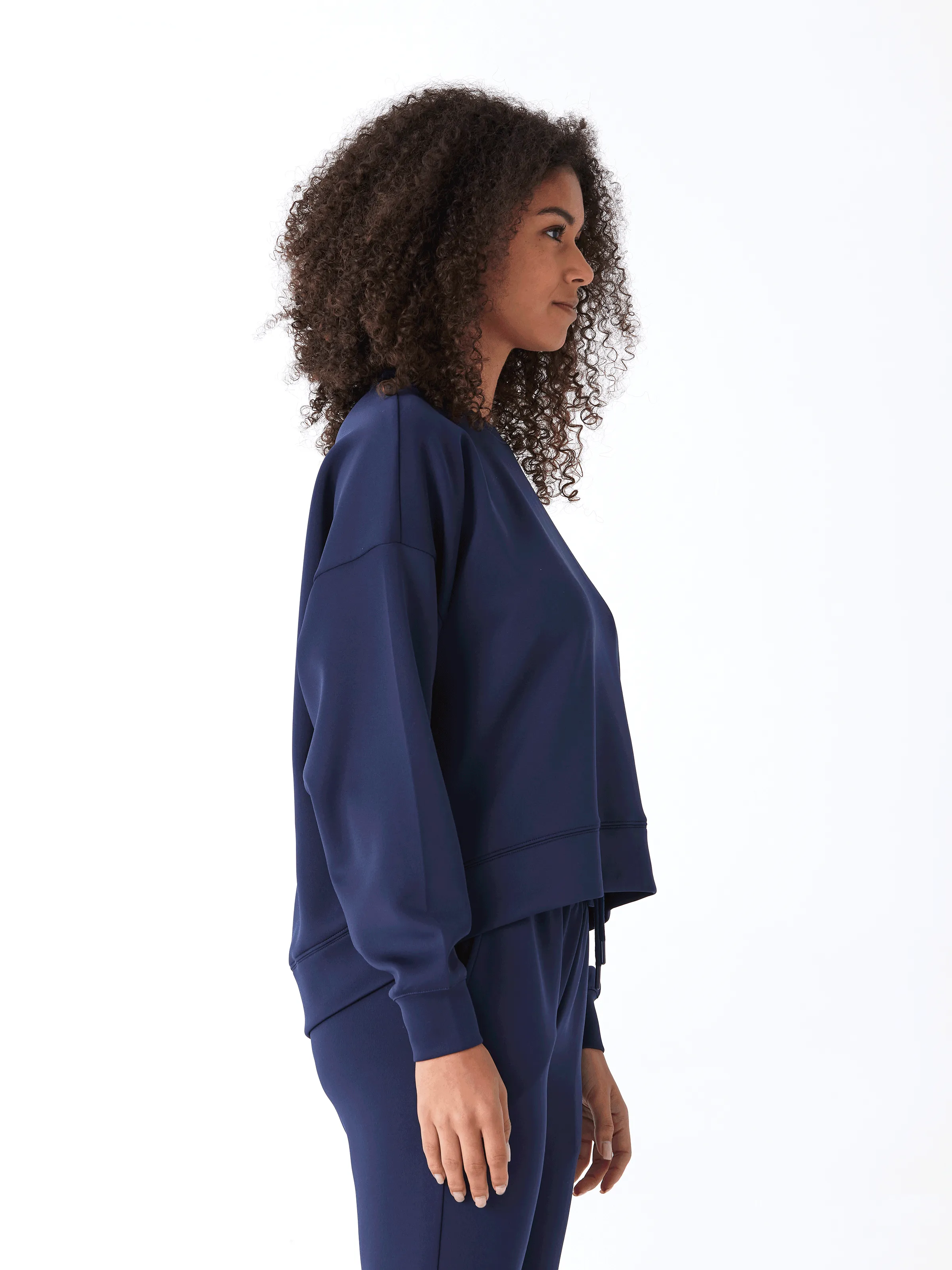 Comfort Stretch Fabric Naia Sueded Modal Pullover